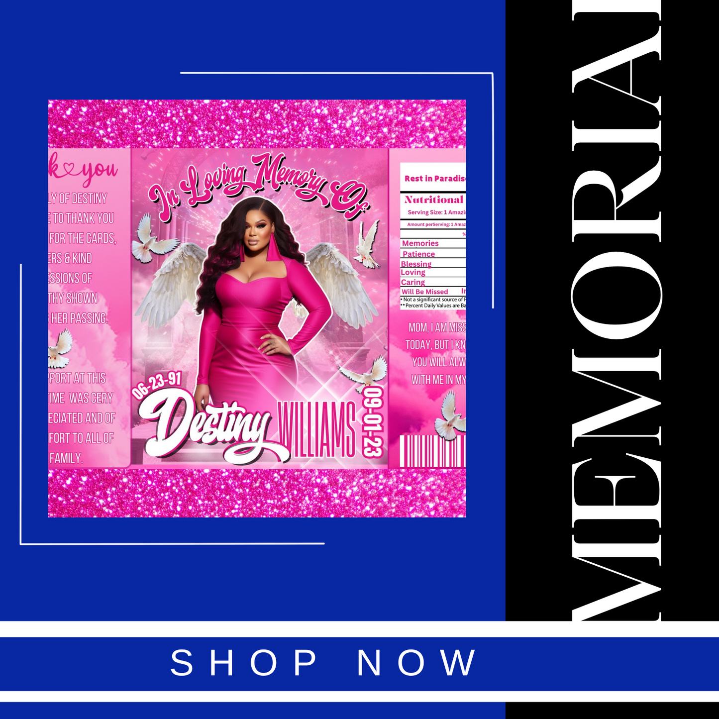 Memorial Editable Design