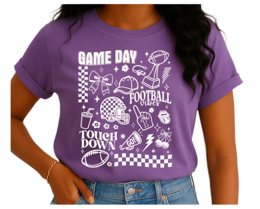 Game Day Football Vibes Tee