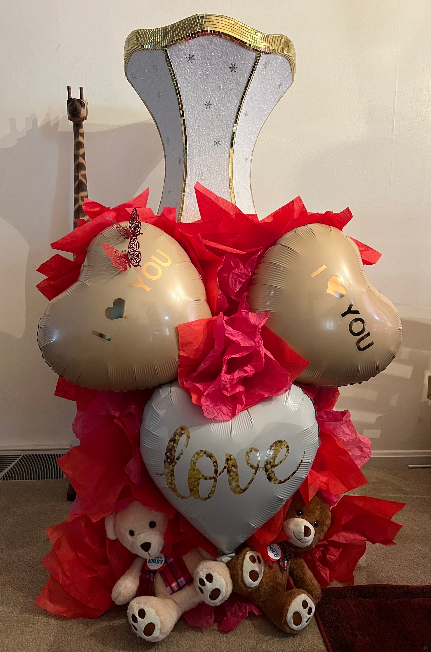 Giant Balloon/Teddy Bear Card