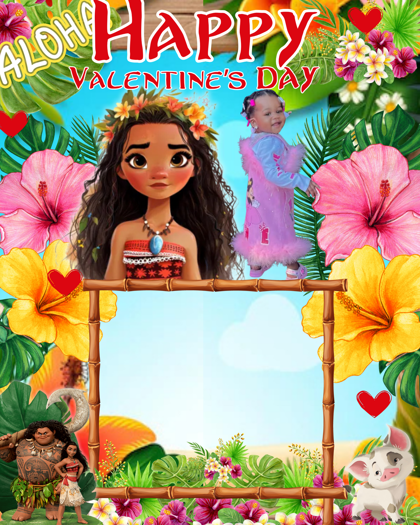 moana digital vday card