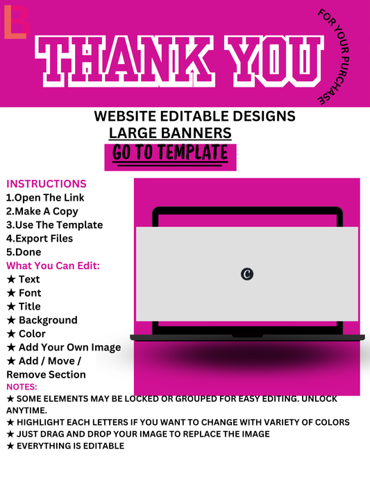 Large Editable Banner