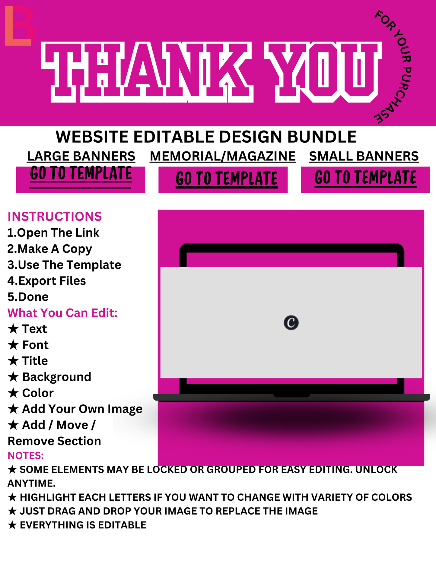 Editable 3 Website Design Bundle